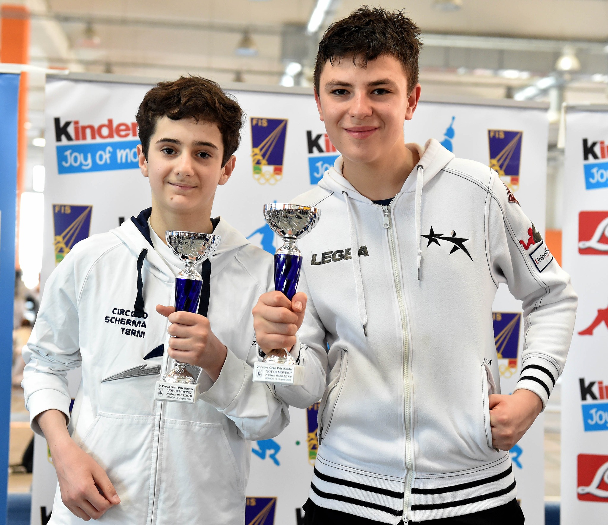 IL FIORETTISTA GIANMARCO POMPILI CONQUISTA IL BRONZO AL 2 PR. GRAN PREMIO KINDER JOY OF MOVING Circolo Scherma Terni